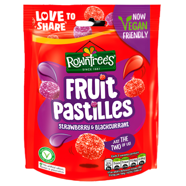 Rowntrees Strawberry & Blackcurrant 143g