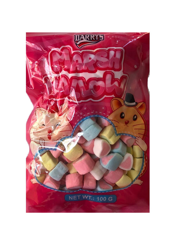 Darrys Mini Heart Mallows 100g